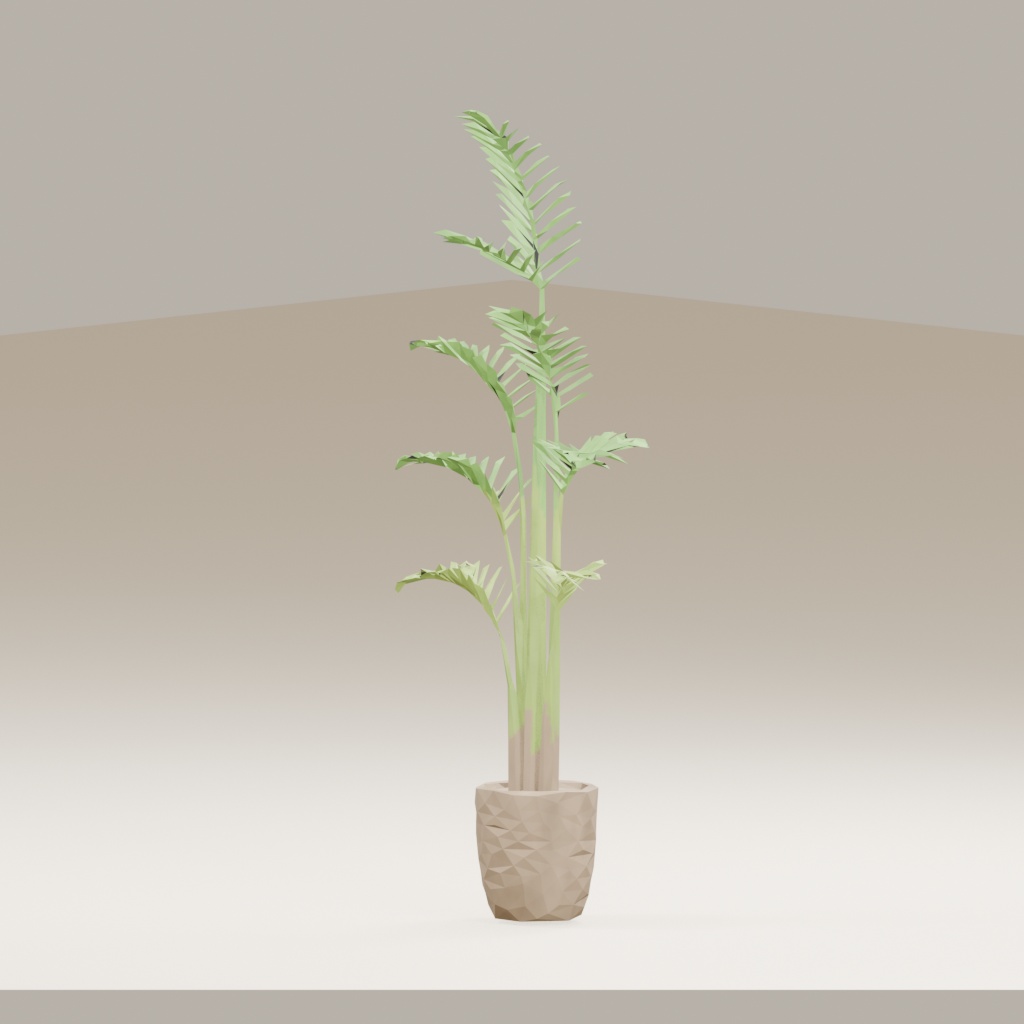 【3Dモデル】観葉植物 / areca palm アレカヤシ(OBJ・LWO)