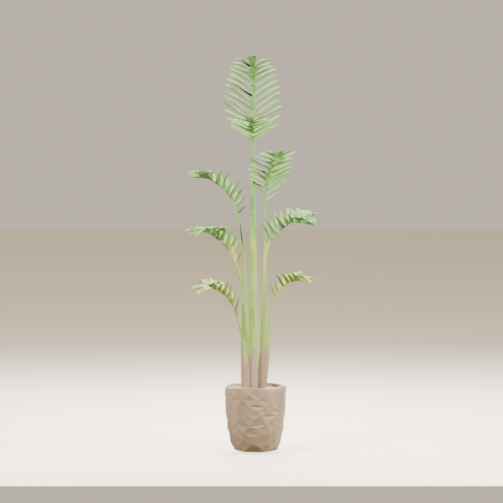 【3Dモデル】観葉植物 / areca palm アレカヤシ(OBJ・LWO)