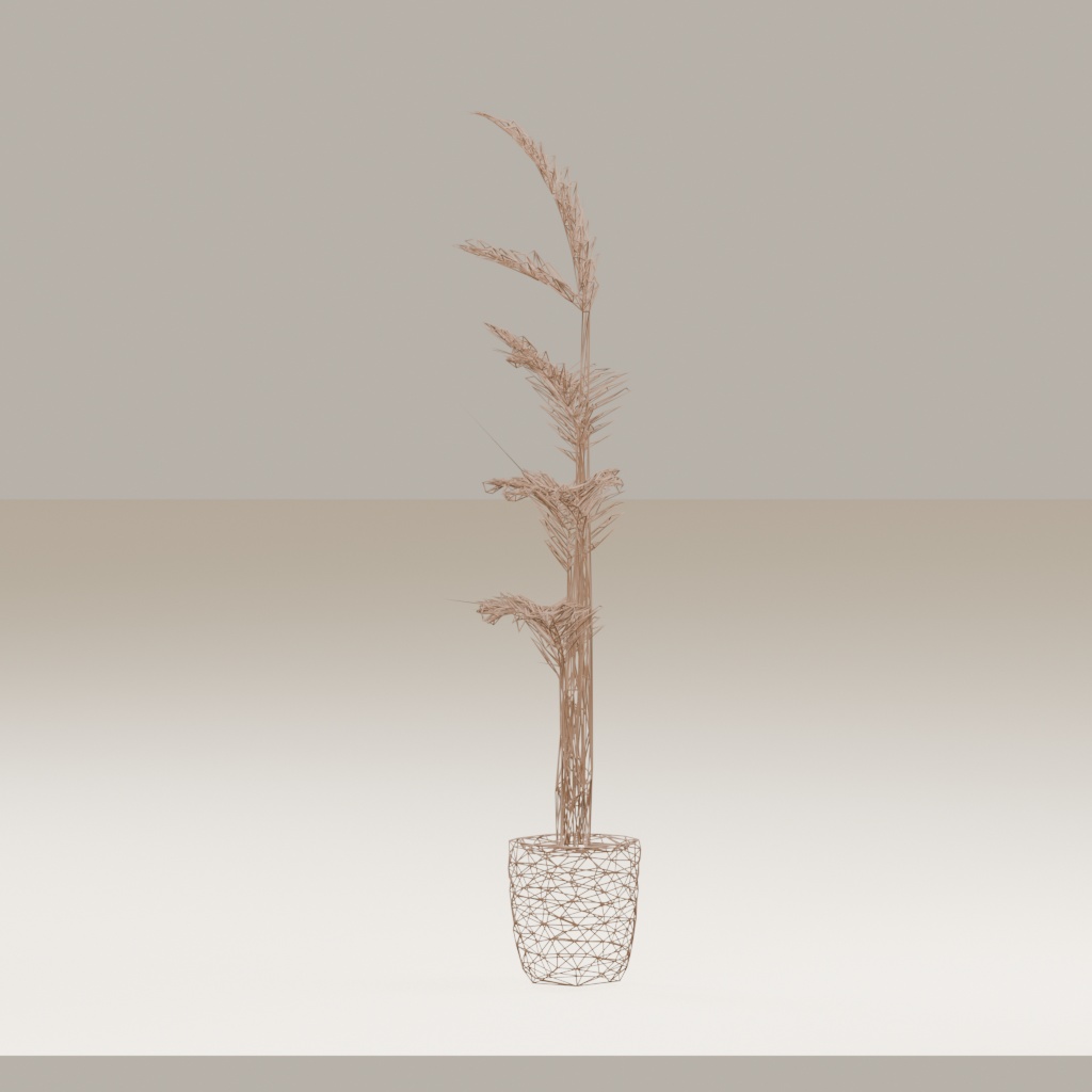 【3Dモデル】観葉植物 / areca palm アレカヤシ(OBJ・LWO)