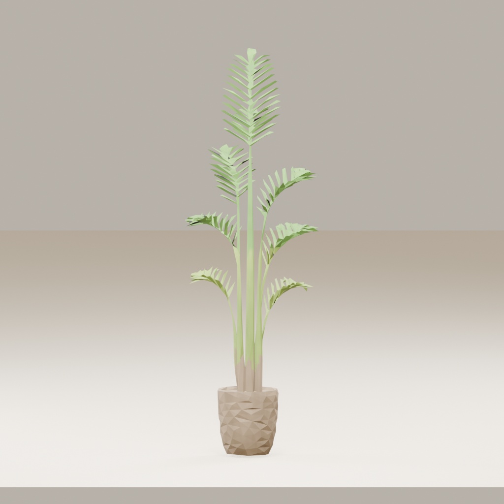 【3Dモデル】観葉植物 / areca palm アレカヤシ(OBJ・LWO)