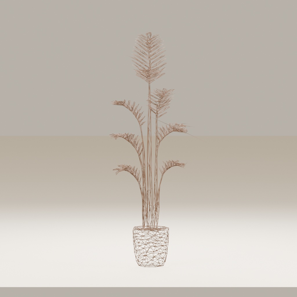 【3Dモデル】観葉植物 / areca palm アレカヤシ(OBJ・LWO)