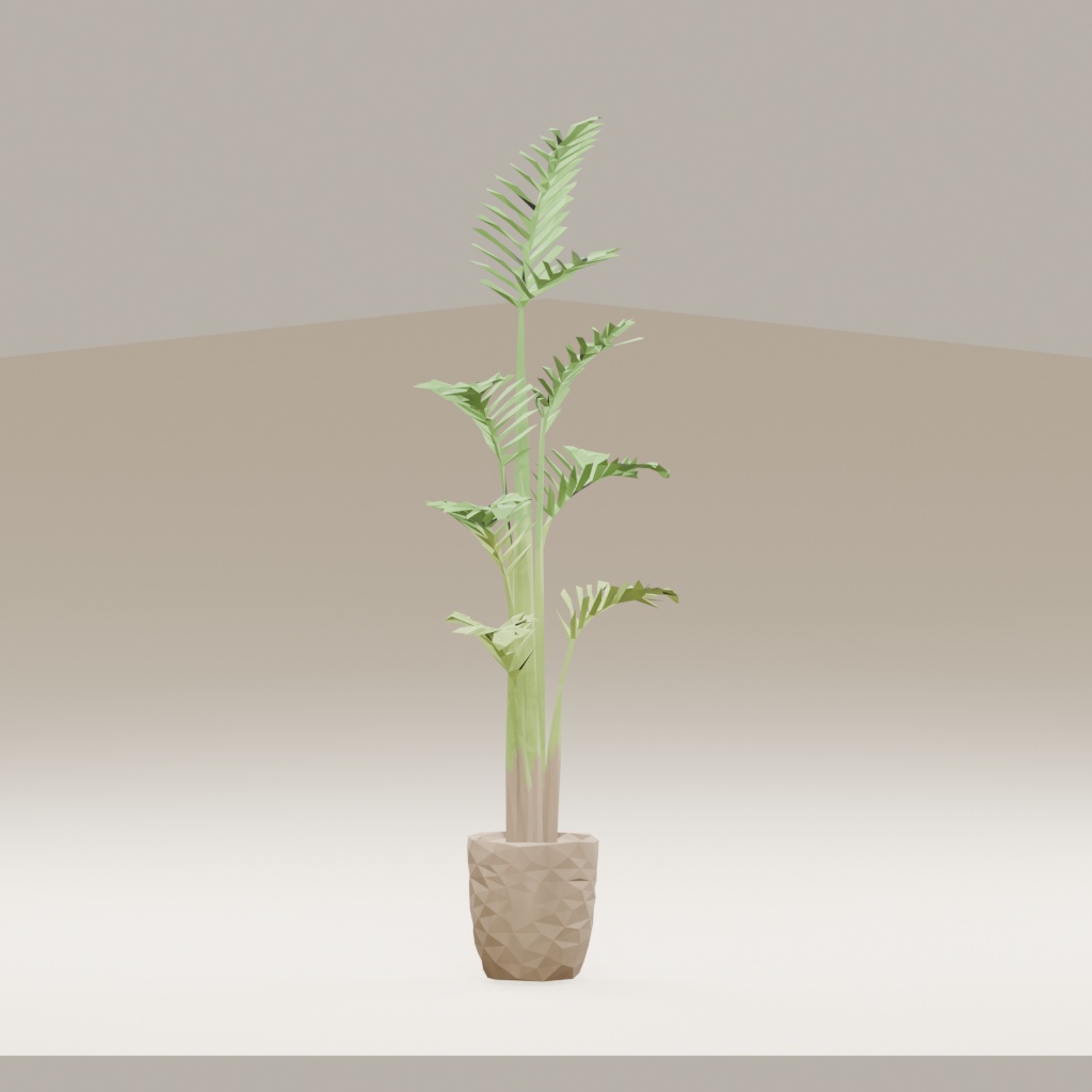 【3Dモデル】観葉植物 / areca palm アレカヤシ(OBJ・LWO)