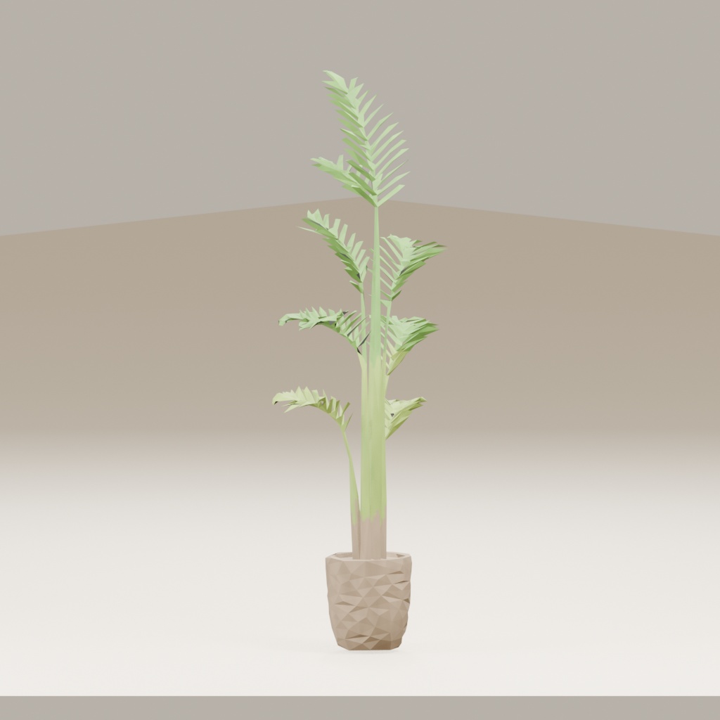 【3Dモデル】観葉植物 / areca palm アレカヤシ(OBJ・LWO)