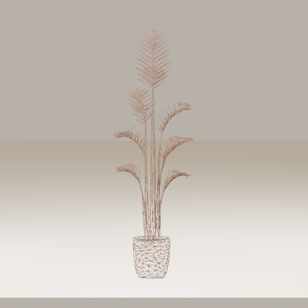 【3Dモデル】観葉植物 / areca palm アレカヤシ(OBJ・LWO)