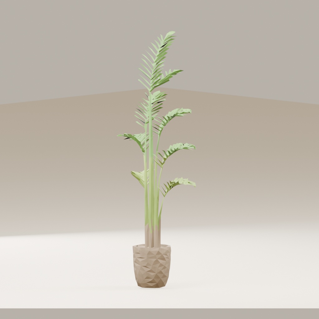 【3Dモデル】観葉植物 / areca palm アレカヤシ(OBJ・LWO)