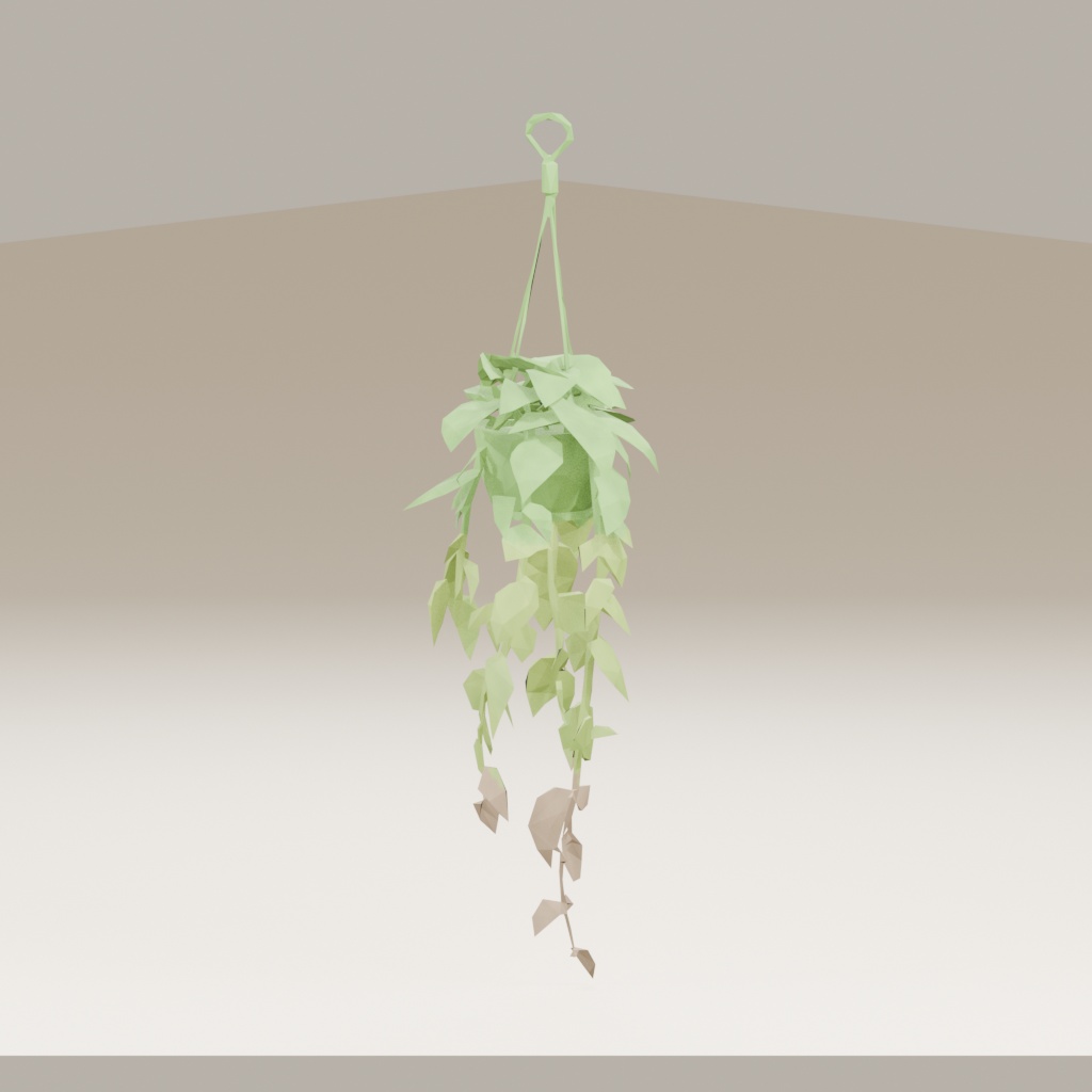 【3Dモデル】観葉植物 / pothos hanging ポトス・ハンギング(OBJ・LWO)