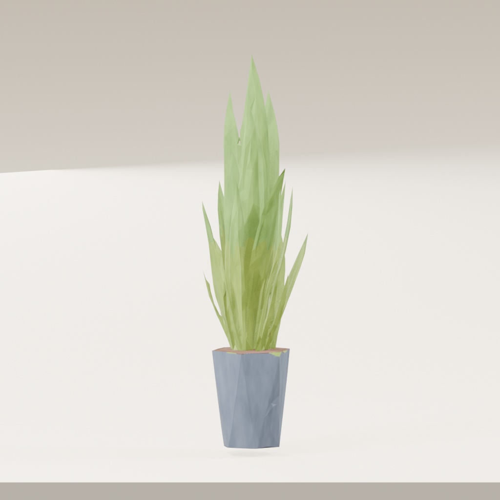 【3Dモデル】観葉植物 / snake plant サンスベリア(OBJ・LWO)
