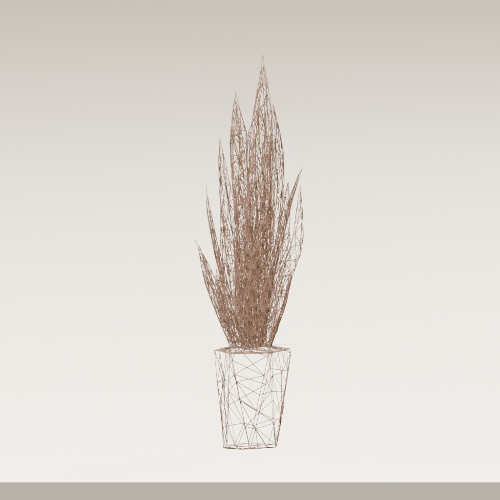【3Dモデル】観葉植物 / snake plant サンスベリア(OBJ・LWO)