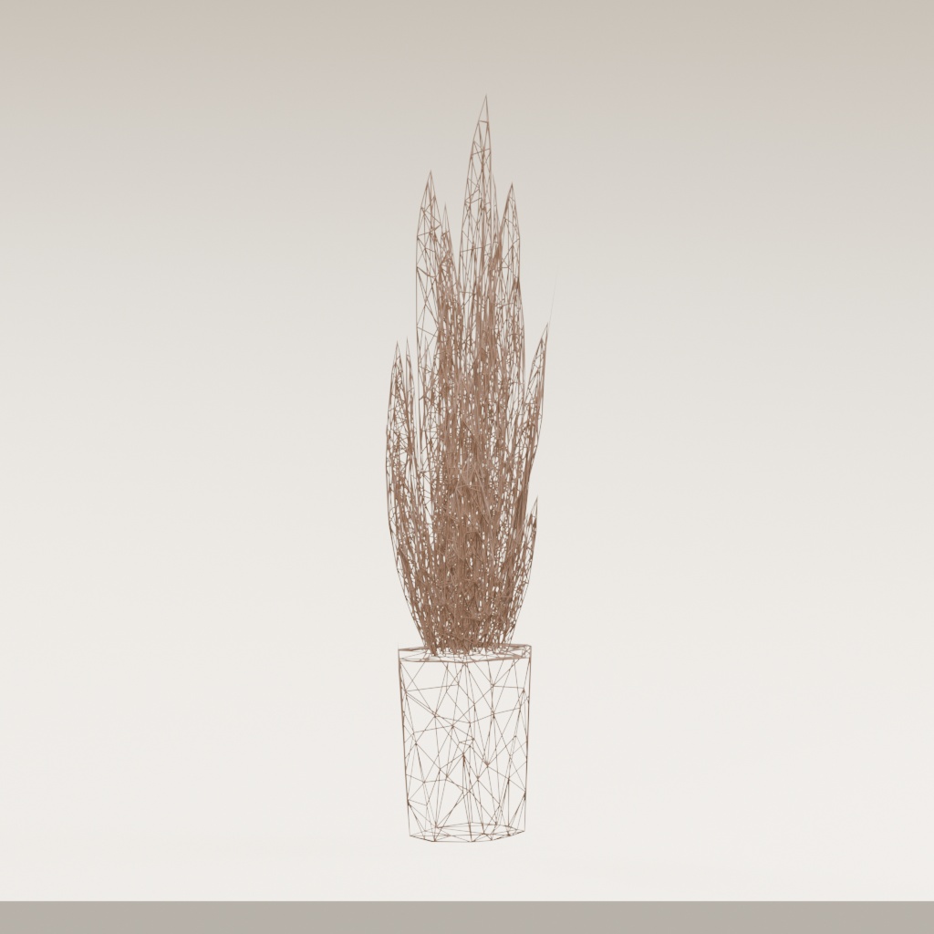 【3Dモデル】観葉植物 / snake plant サンスベリア(OBJ・LWO)