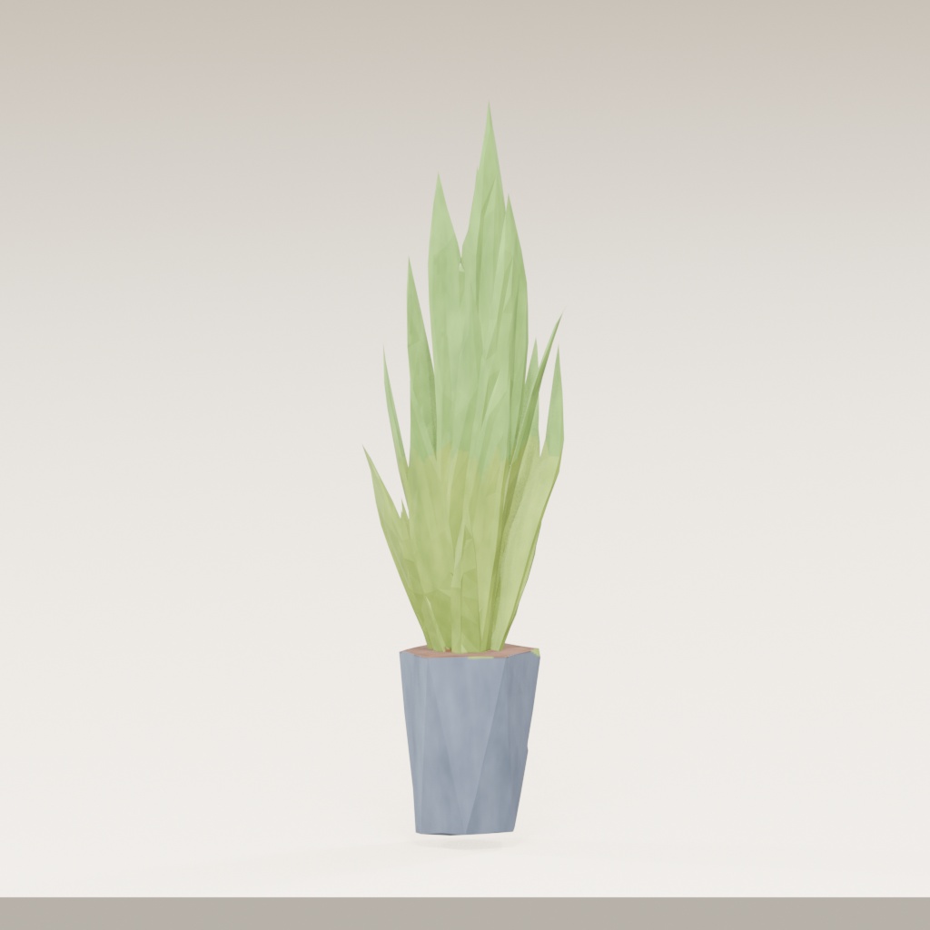【3Dモデル】観葉植物 / snake plant サンスベリア(OBJ・LWO)