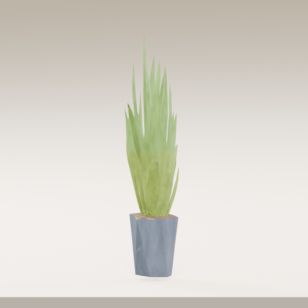 【3Dモデル】観葉植物 / snake plant サンスベリア(OBJ・LWO)