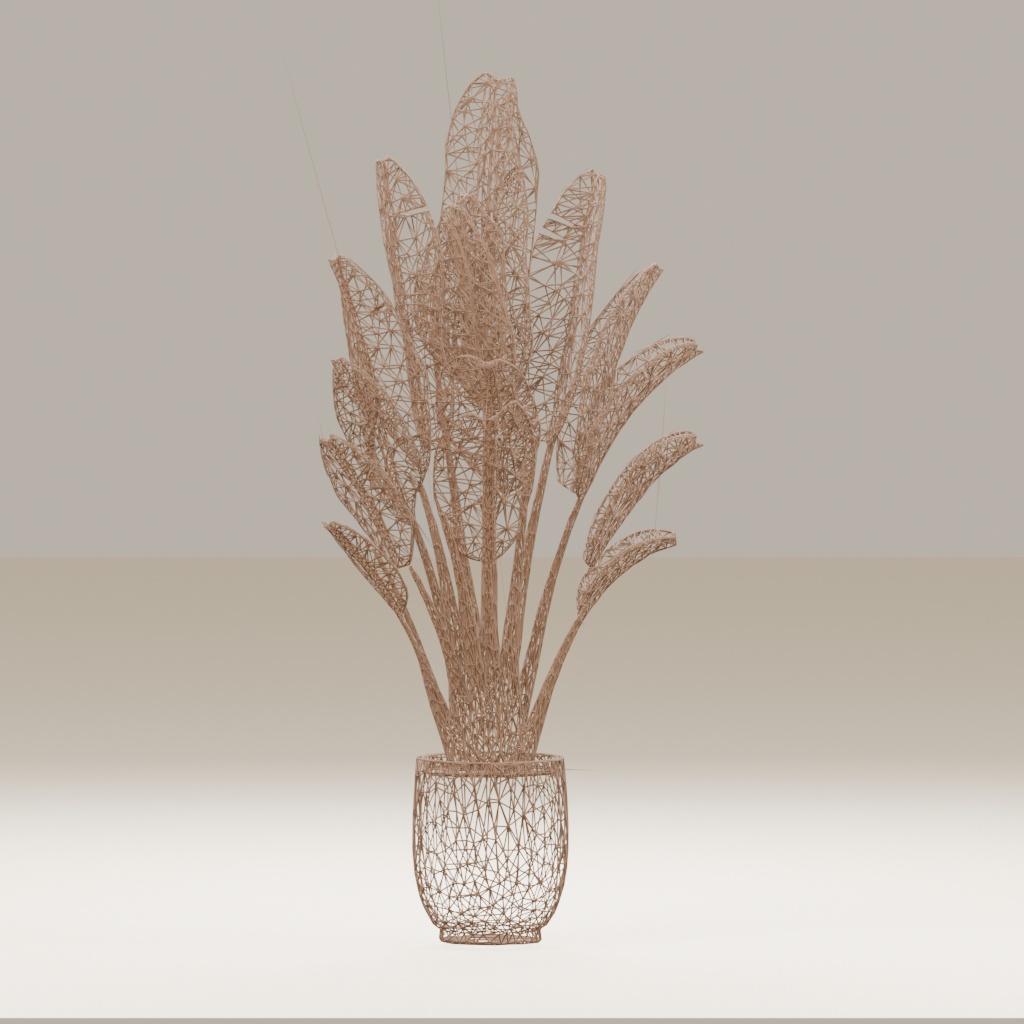 【3Dモデル】観葉植物 / strelitzia nicolai ストレリチア・ニコライ(OBJ・LWO)