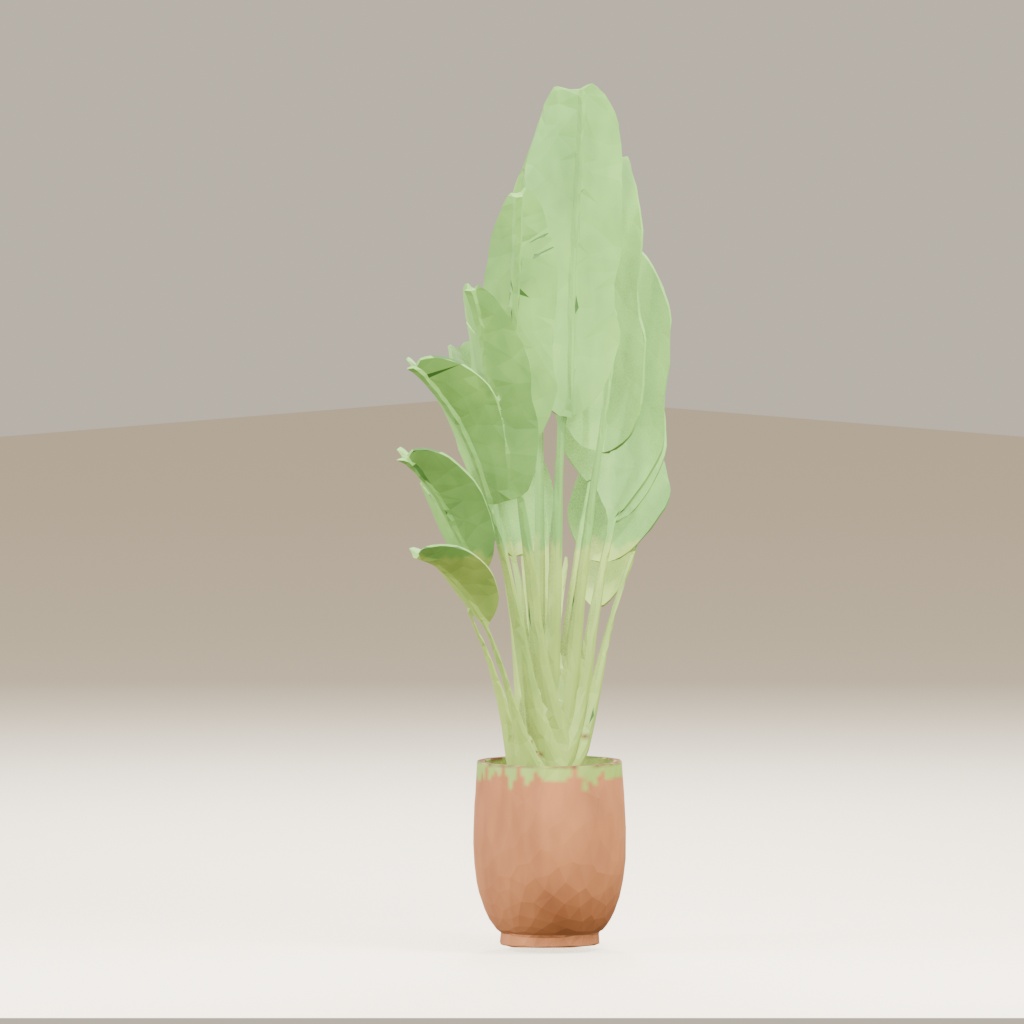 【3Dモデル】観葉植物 / strelitzia nicolai ストレリチア・ニコライ(OBJ・LWO)