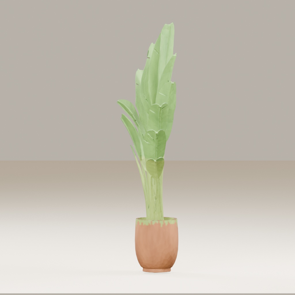 【3Dモデル】観葉植物 / strelitzia nicolai ストレリチア・ニコライ(OBJ・LWO)