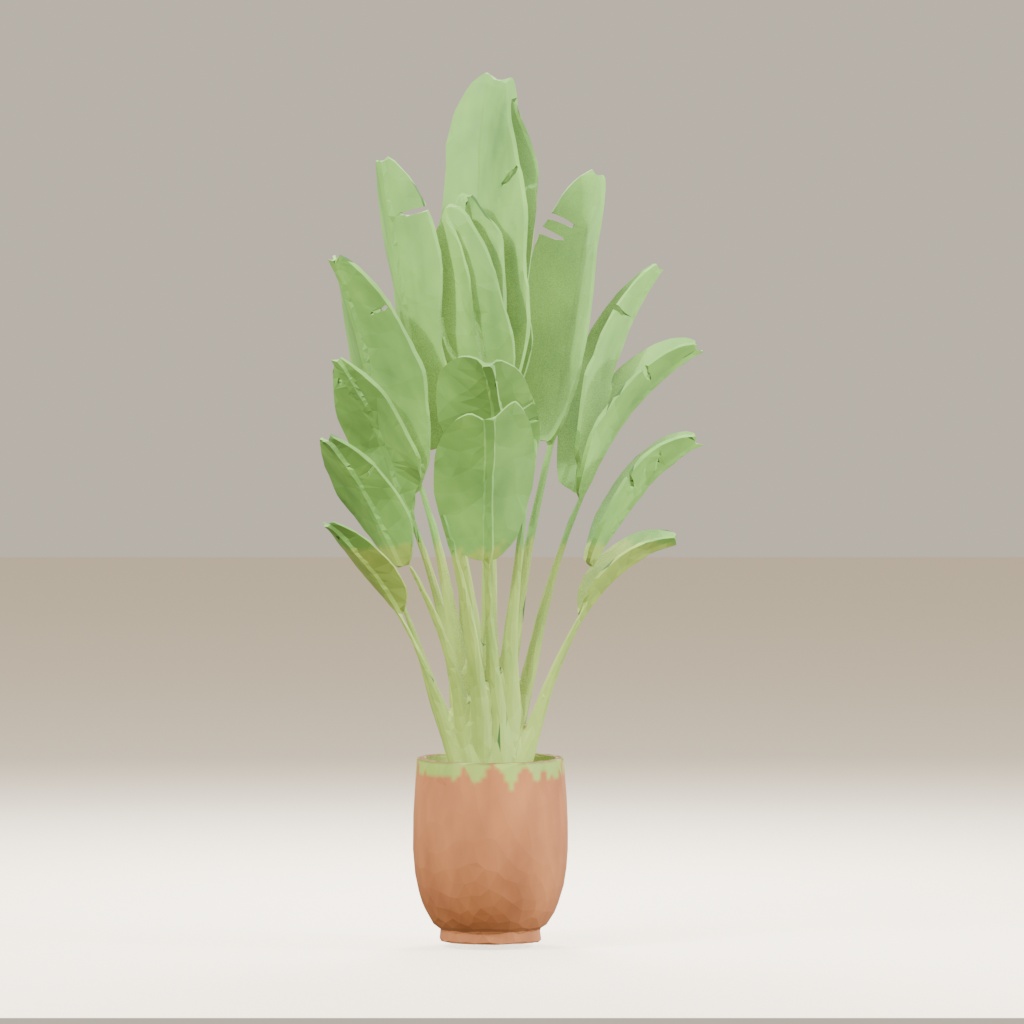 【3Dモデル】観葉植物 / strelitzia nicolai ストレリチア・ニコライ(OBJ・LWO)