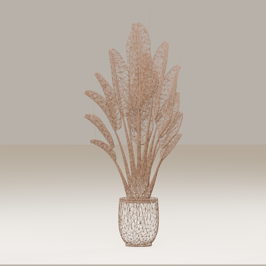 【3Dモデル】観葉植物 / strelitzia nicolai ストレリチア・ニコライ(OBJ・LWO)