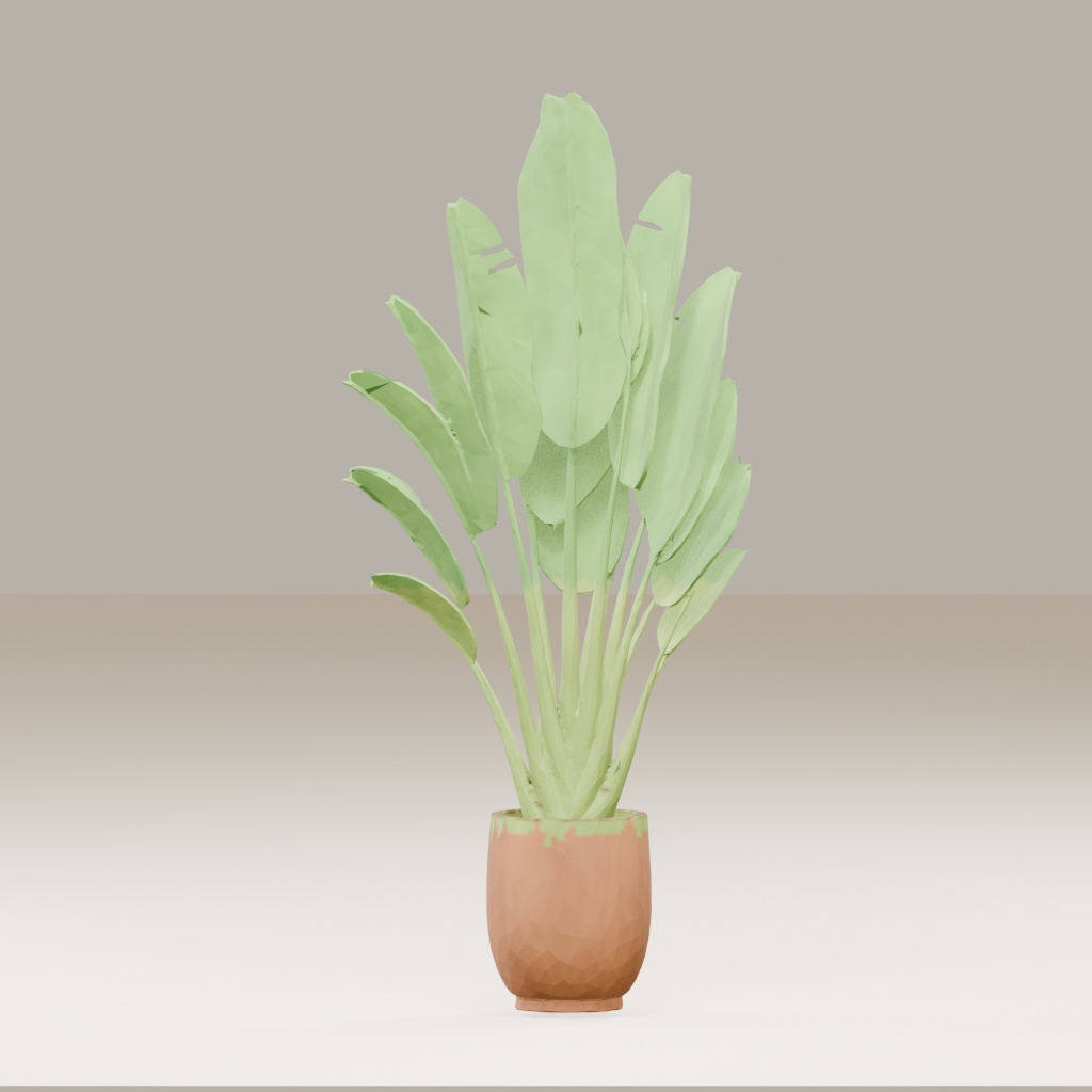 【3Dモデル】観葉植物 / strelitzia nicolai ストレリチア・ニコライ(OBJ・LWO)