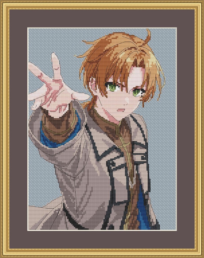 New Cross Stitch Pattern – Rudeus / Mushoku Tensei