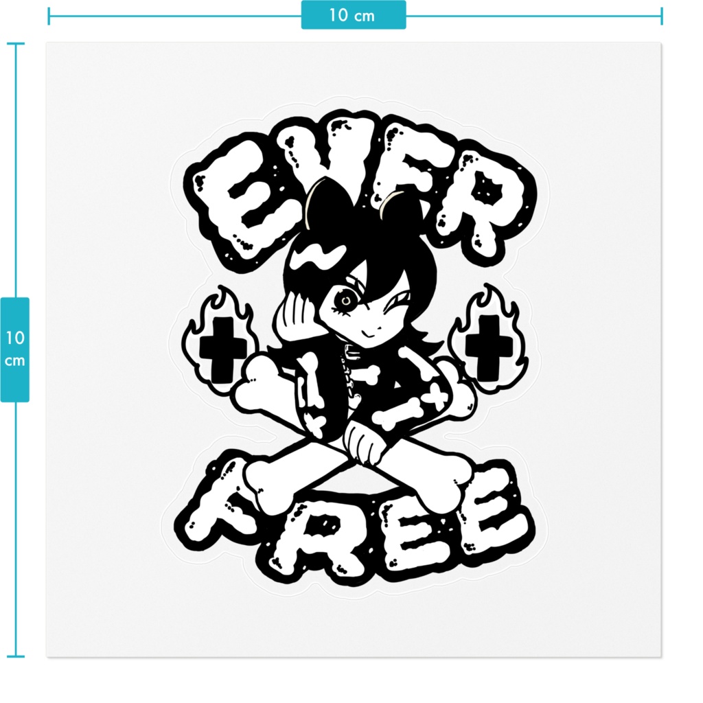 EVER FREE クリアステッカー