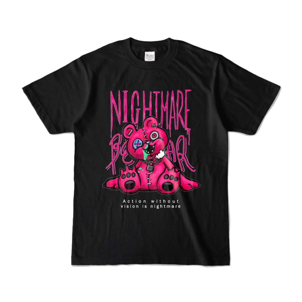 Nightmare bear Tshirt（BLACK）