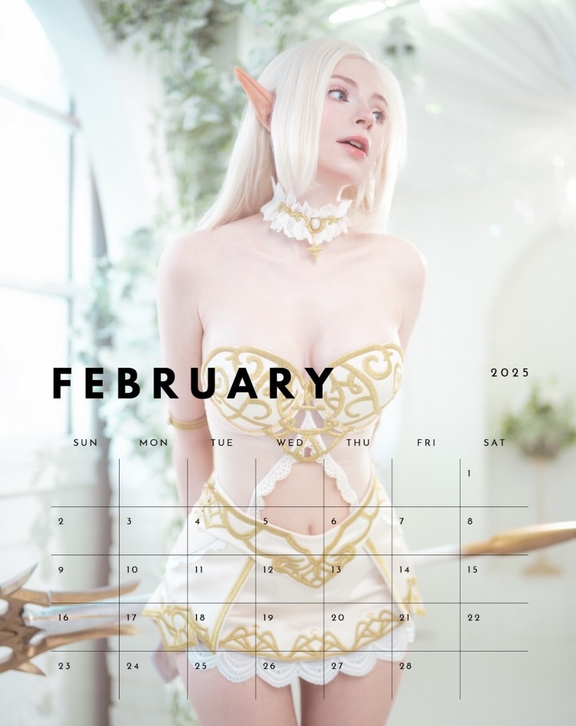 PeachMilkyソフィのコスプレ2025年壁掛けカレンダー