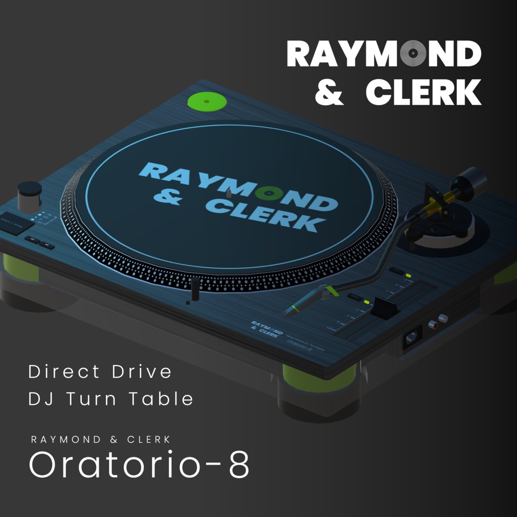 Original Design DJ Equipments 3D Model 【WCM-401 & WCP-7000 & Oratorio-8】