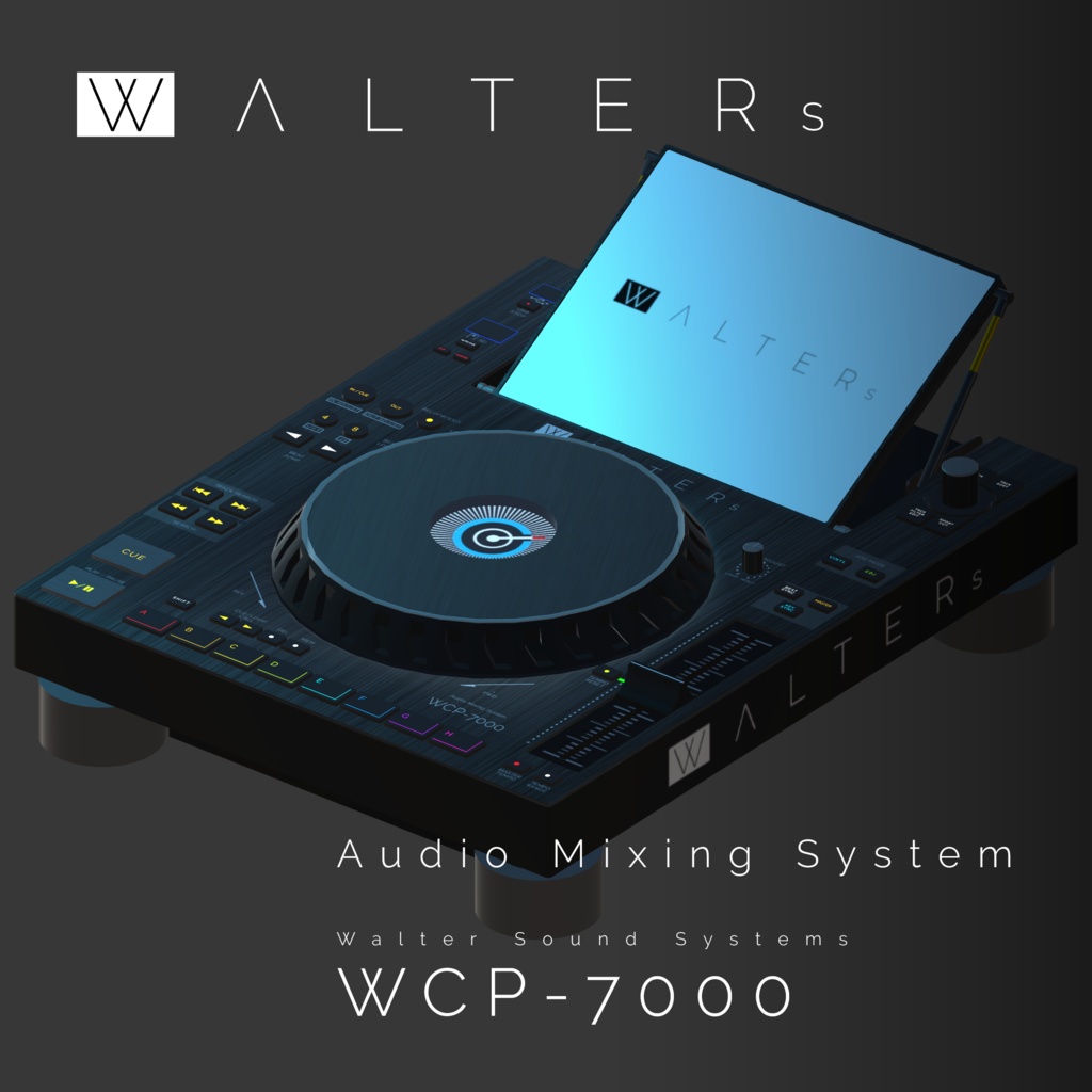 Original Design DJ Equipments 3D Model 【WCM-401 & WCP-7000 & Oratorio-8】