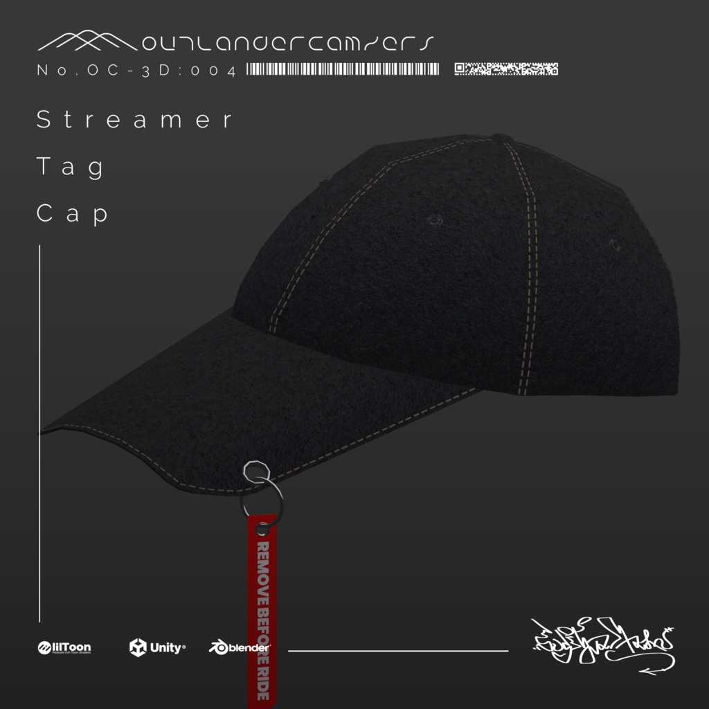 Streamer Tag Cap