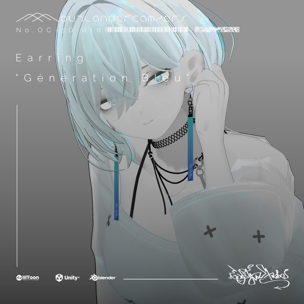 Original Design Earring 【Génération Bleu】