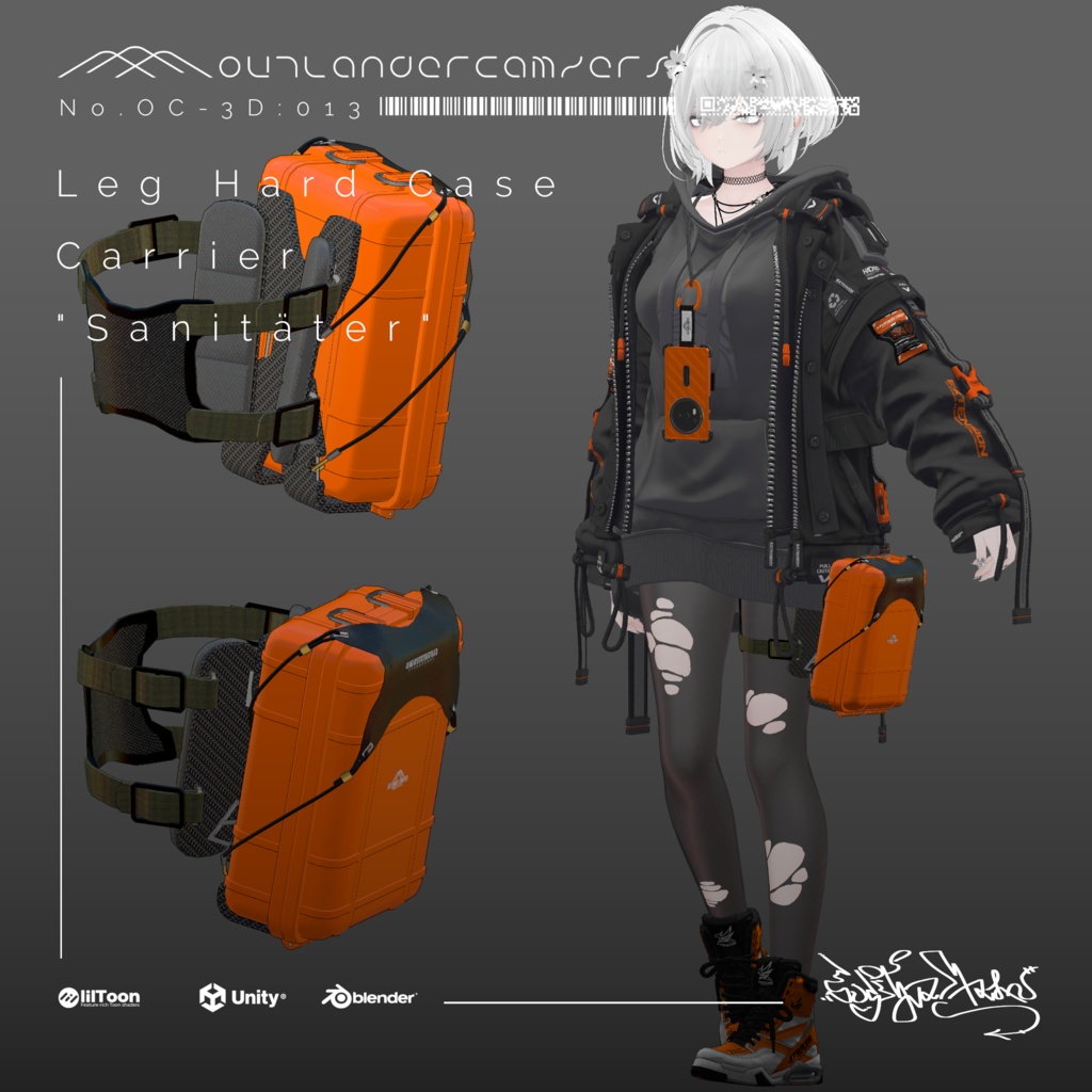 Leg Hard Case Carrier 【Sanitäter】