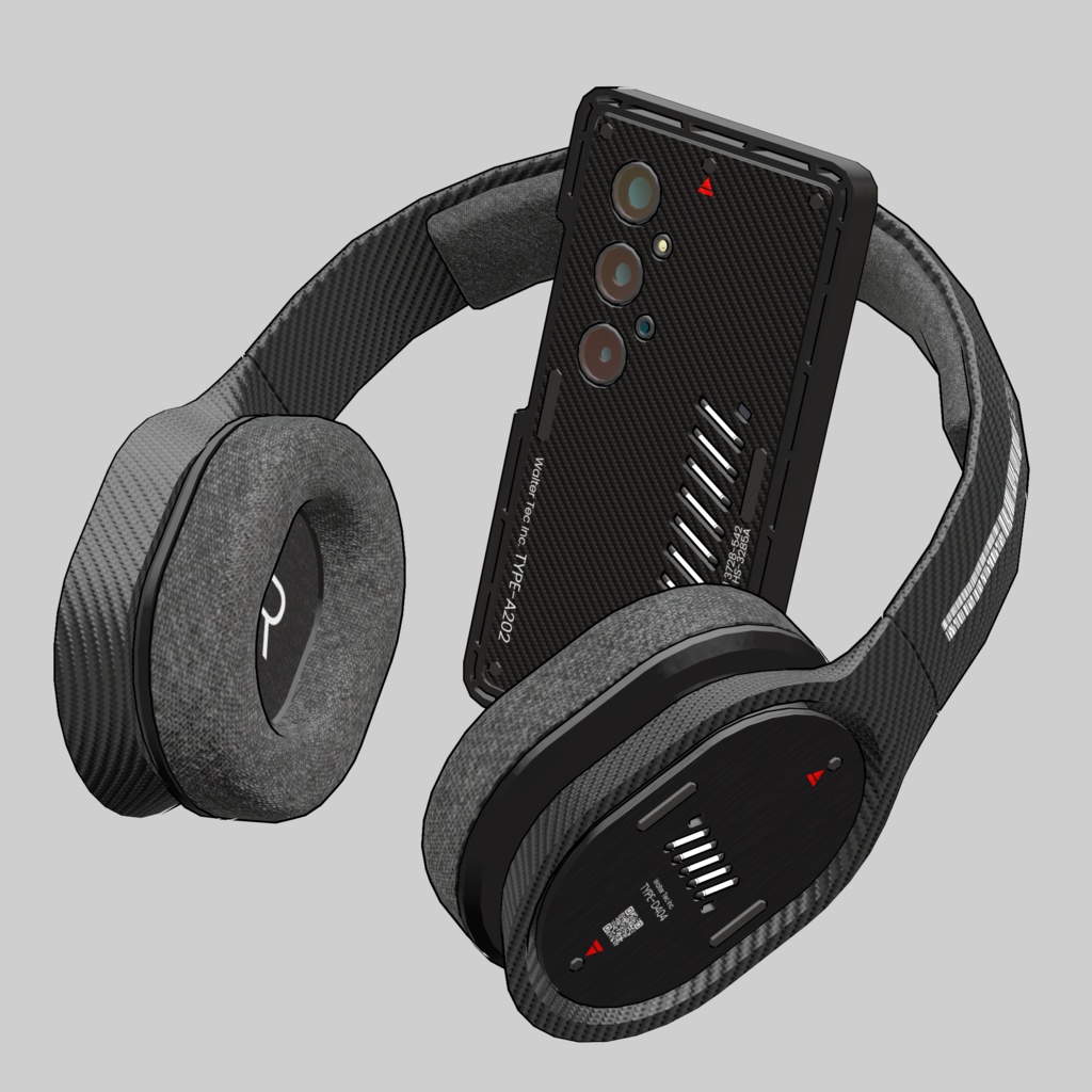 Original Design Smartphone & Headphone【Type-A202 & Type-D404】