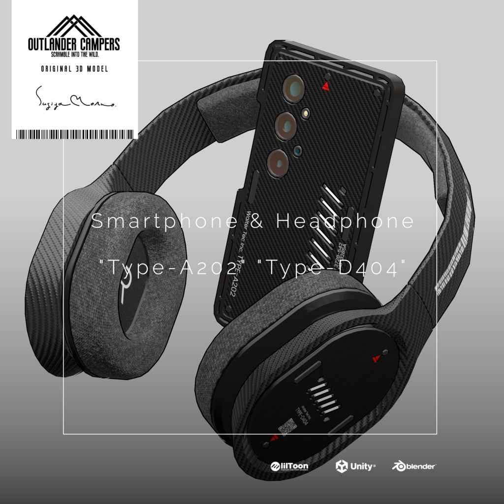 Original Design Smartphone & Headphone【Type-A202 & Type-D404】