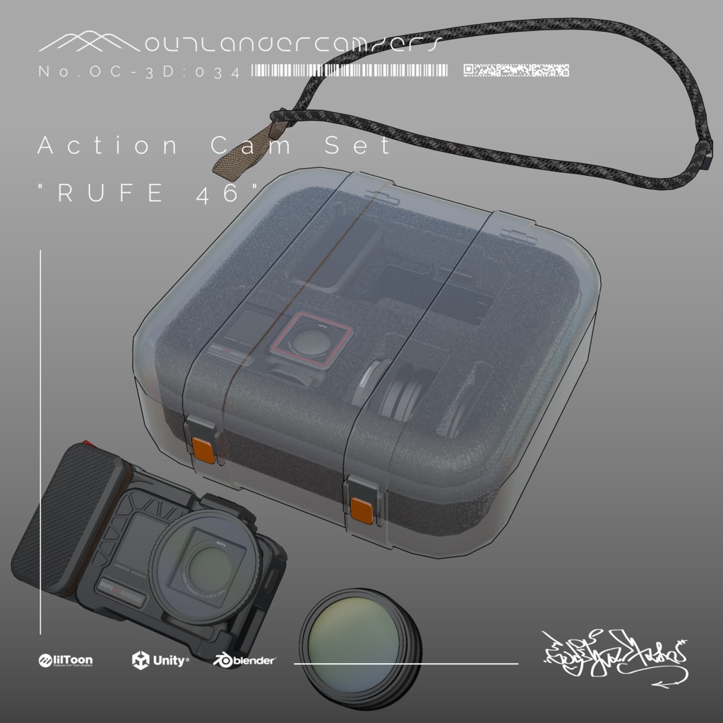 VirtualLens2対応 Action Cam Set 【RUFE 46】