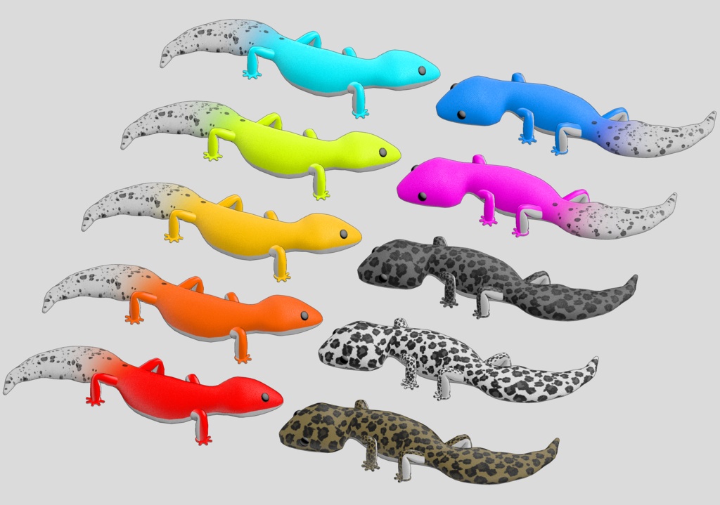 Leopard gecko body mascot
