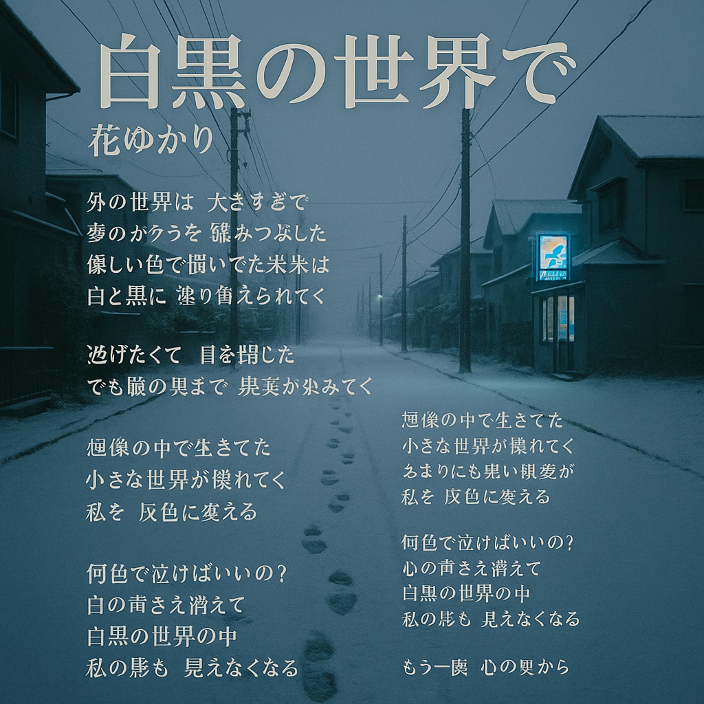 白黒の世界で
