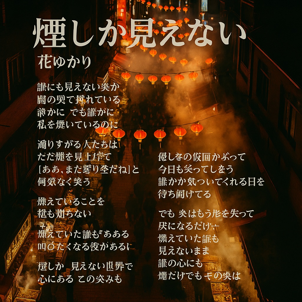 煙しか見えない