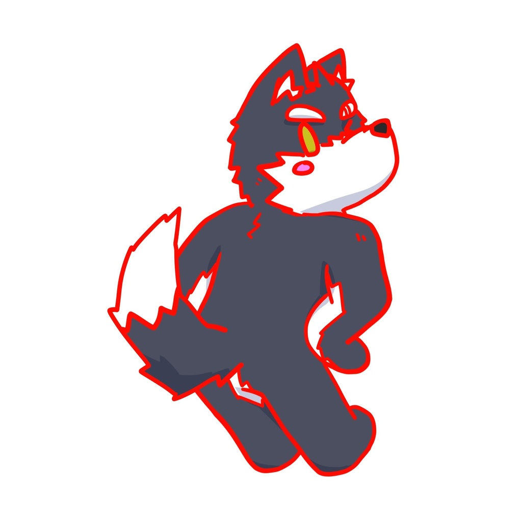 チビオウマル_ステッカーA【大】