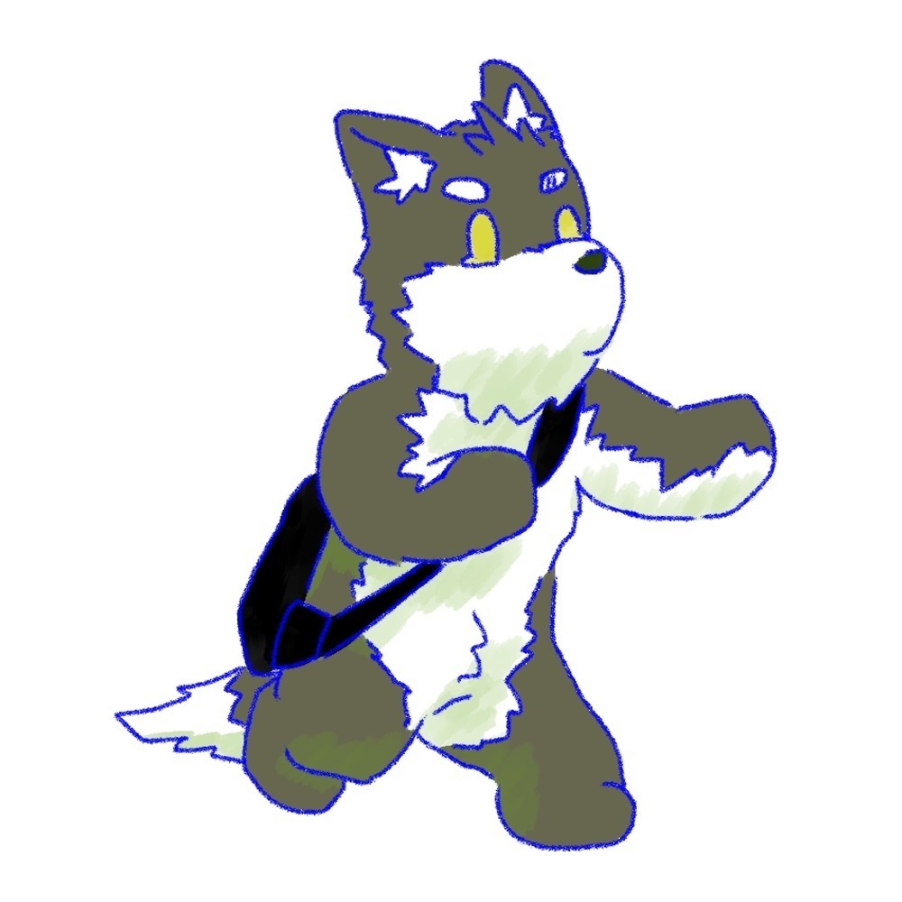 チビオウマル_ステッカーD【小】