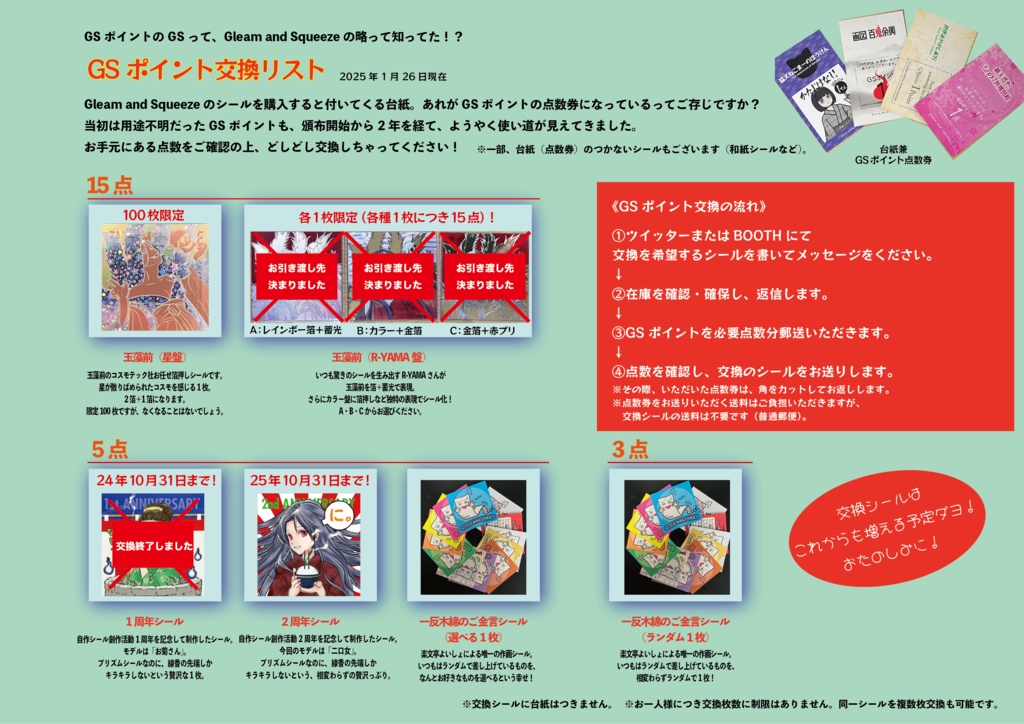 GSポイントの交換について