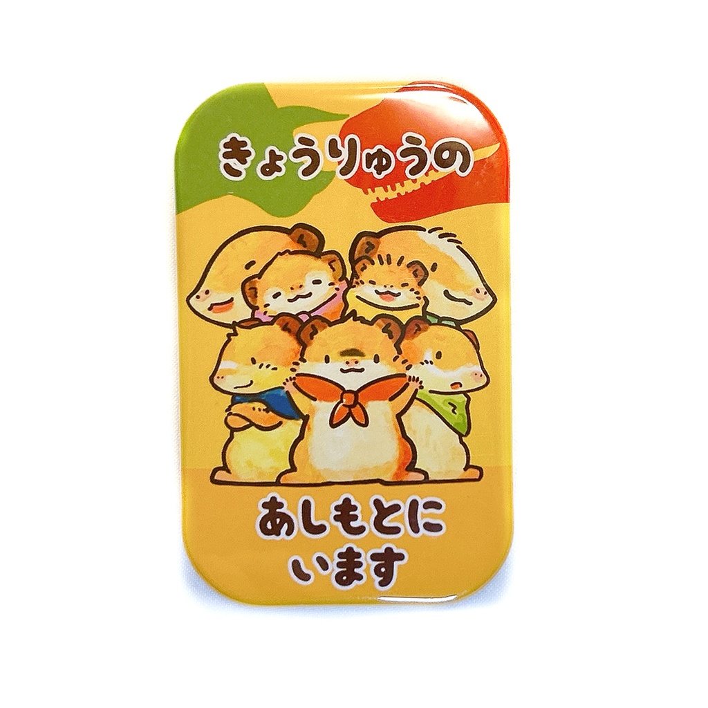 「きょうりゅうたちのあしもとで」缶バッジ