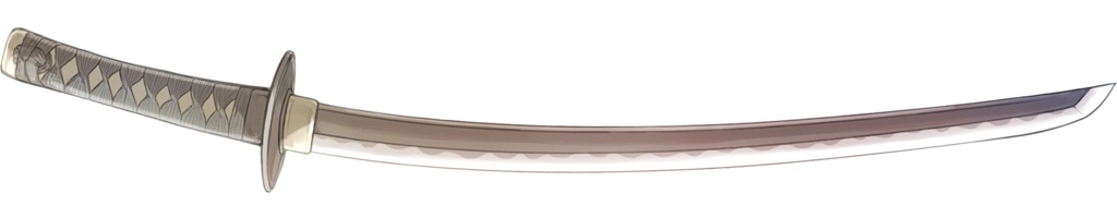 【無料イラスト素材】彼岸島の日本刀