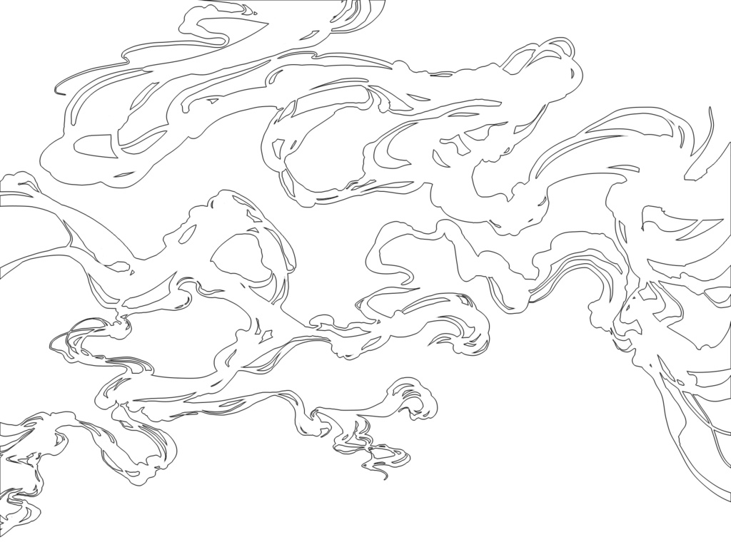 【無料イラスト素材】和風っぽい雲