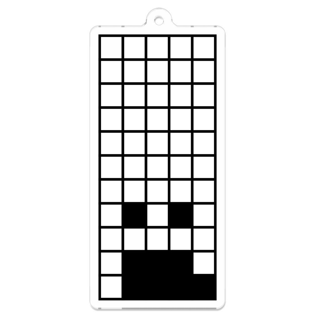 50音アクリルキーホルダー(クリア)