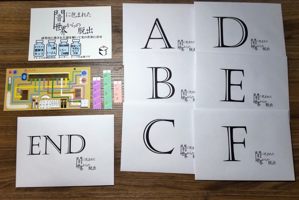 【謎解きキット】闇に包まれた世界からの脱出