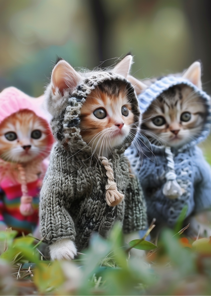 【無料DL】写真集2「かわいい子猫の隠れ家vol.2」ニット子猫 Animal Angel