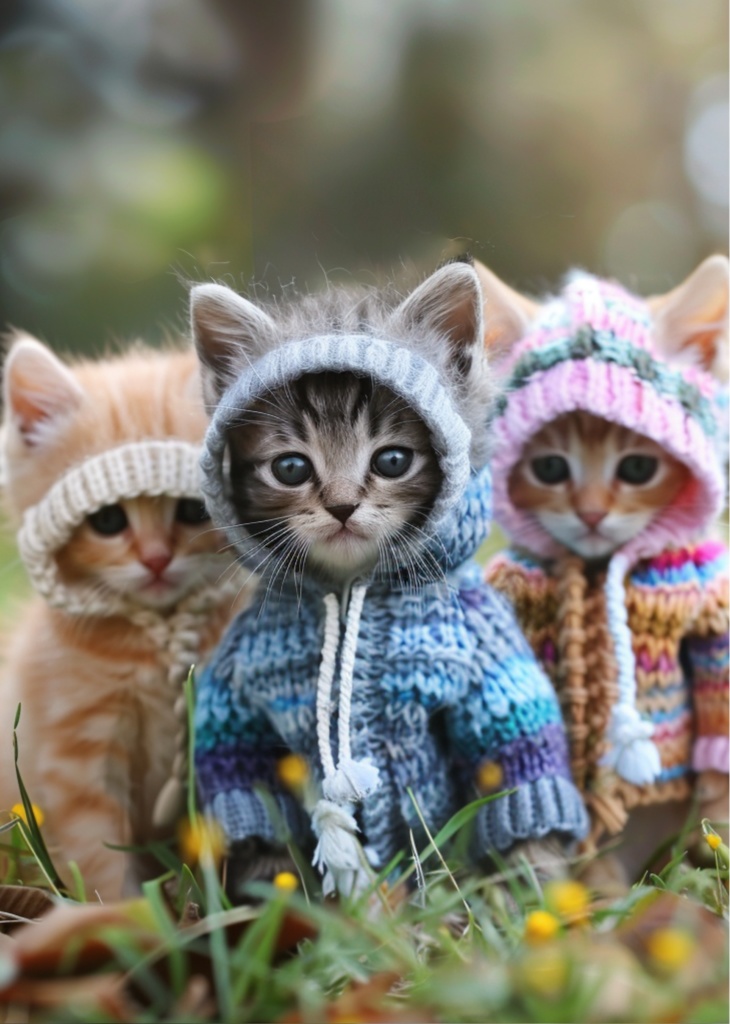 【無料DL】写真集3「かわいい子猫の隠れ家vol.3」ニット子猫 Animal Angel