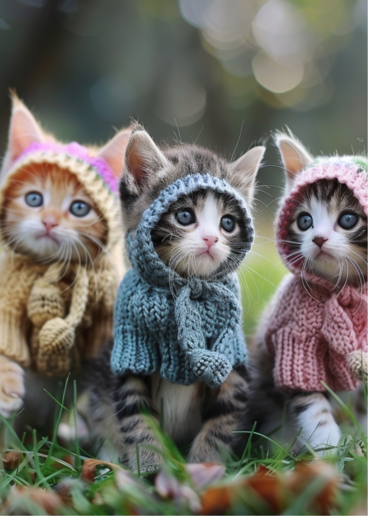 【無料DL】写真集3「かわいい子猫の隠れ家vol.3」ニット子猫 Animal Angel