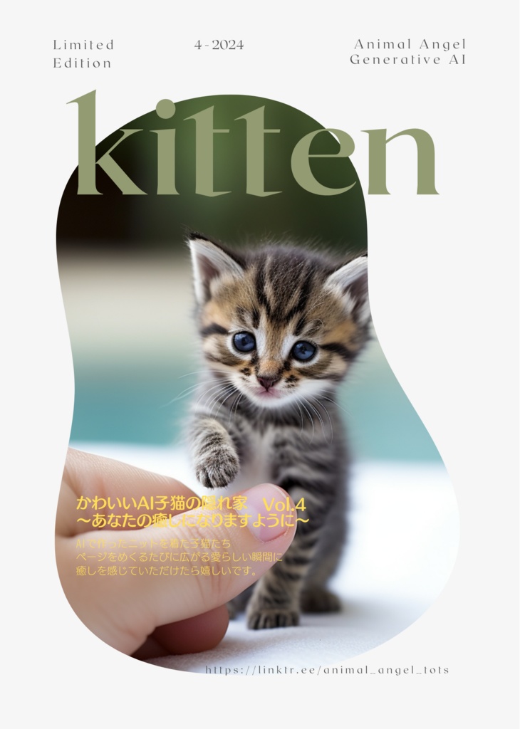 【無料DL】写真集4「かわいい子猫の隠れ家vol.4」ゆびさき子猫　Animal Angel