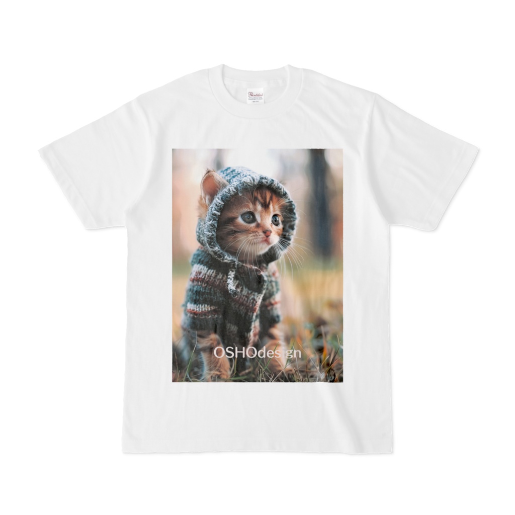 ニット子猫のTシャツ
