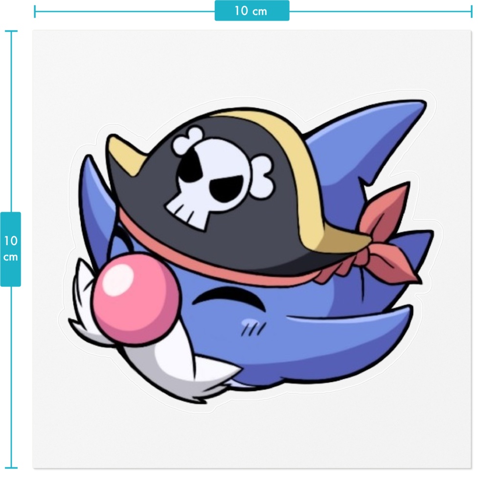 バギーさん ステッカー「笑顔」